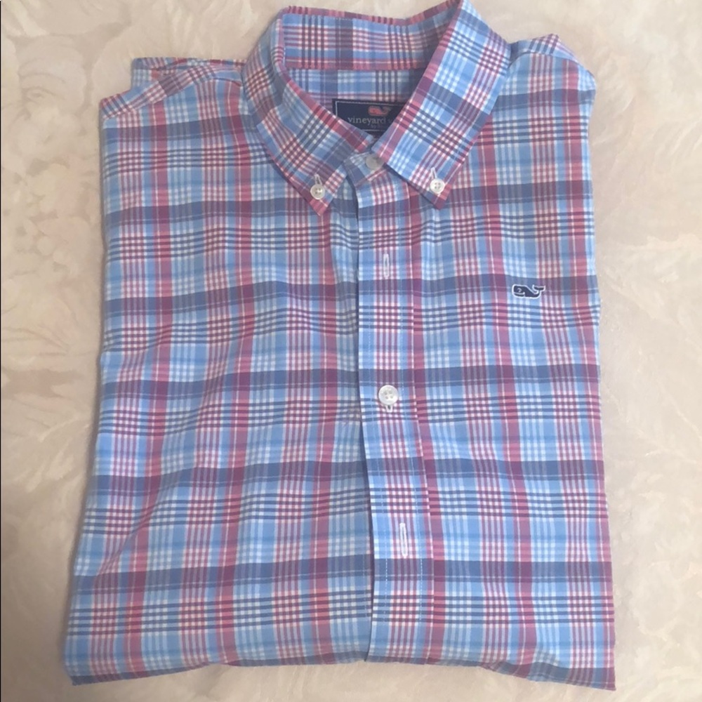 Blue and Pink VV Oxford